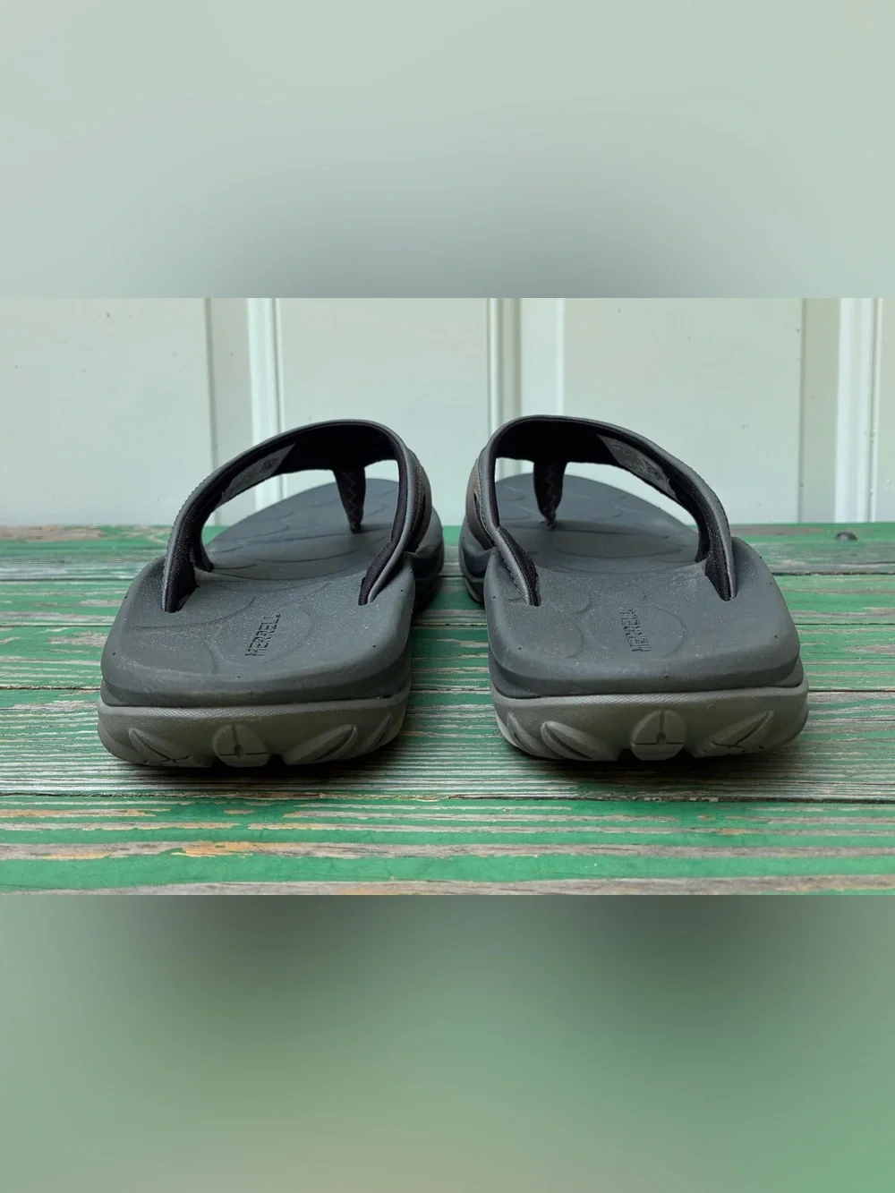 Merrell Mens Huntington Sport Flip Sandals Boulder Sz 9 Shoes